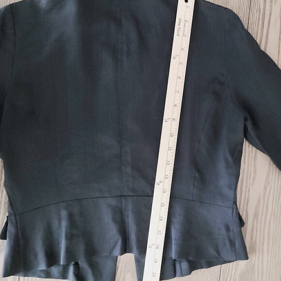 Vintage Tomorrowland Ballsey Evening Jacket XS Black Button-Front 3/4 Sl…‎ - Picture 6 of 6